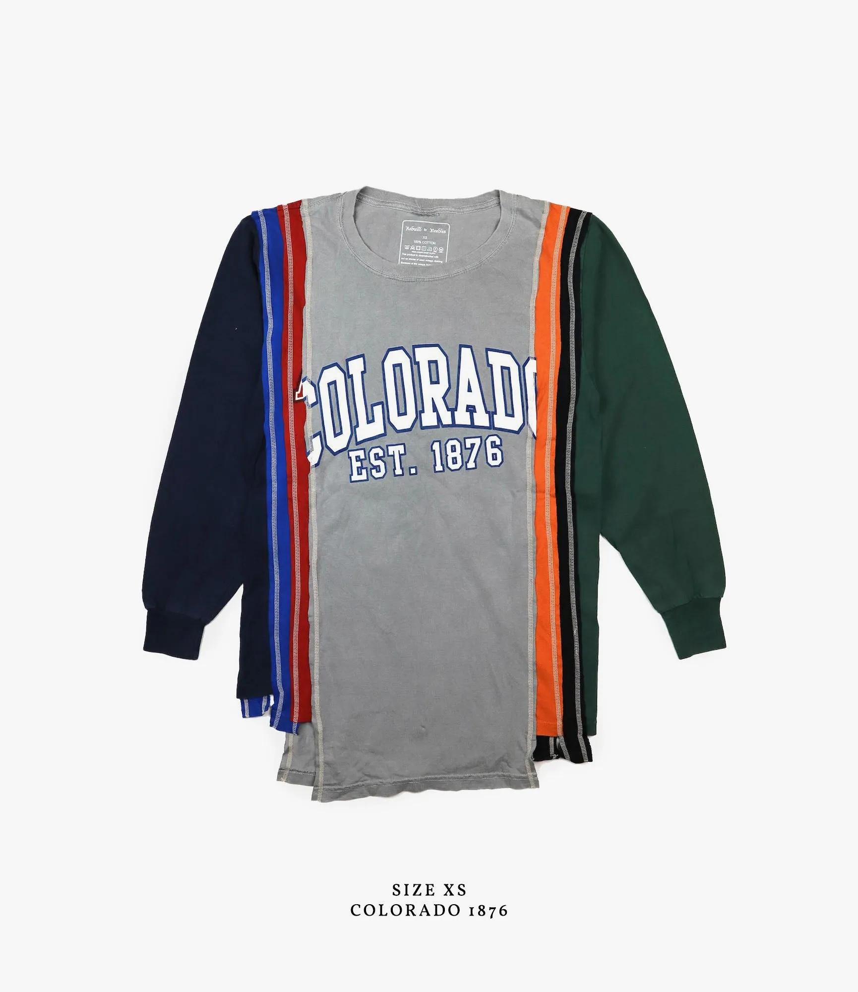 7 Cuts Long Sleeve College T-Shirt