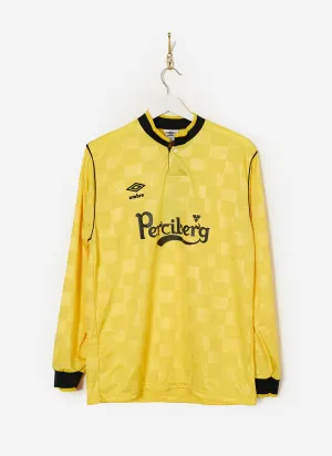 90s Umbro Shirt #25 | Percival x Classic Football Shirts | Yellow