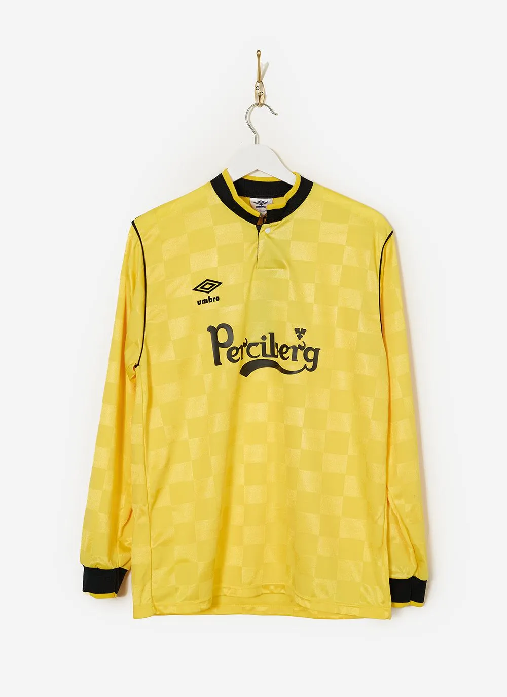 90s Umbro Shirt #25 | Percival x Classic Football Shirts | Yellow