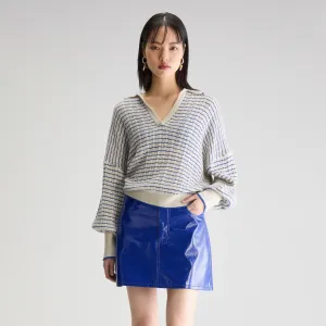 Aummi Polo-Collar Sweater (Calcaire   Lazuli)