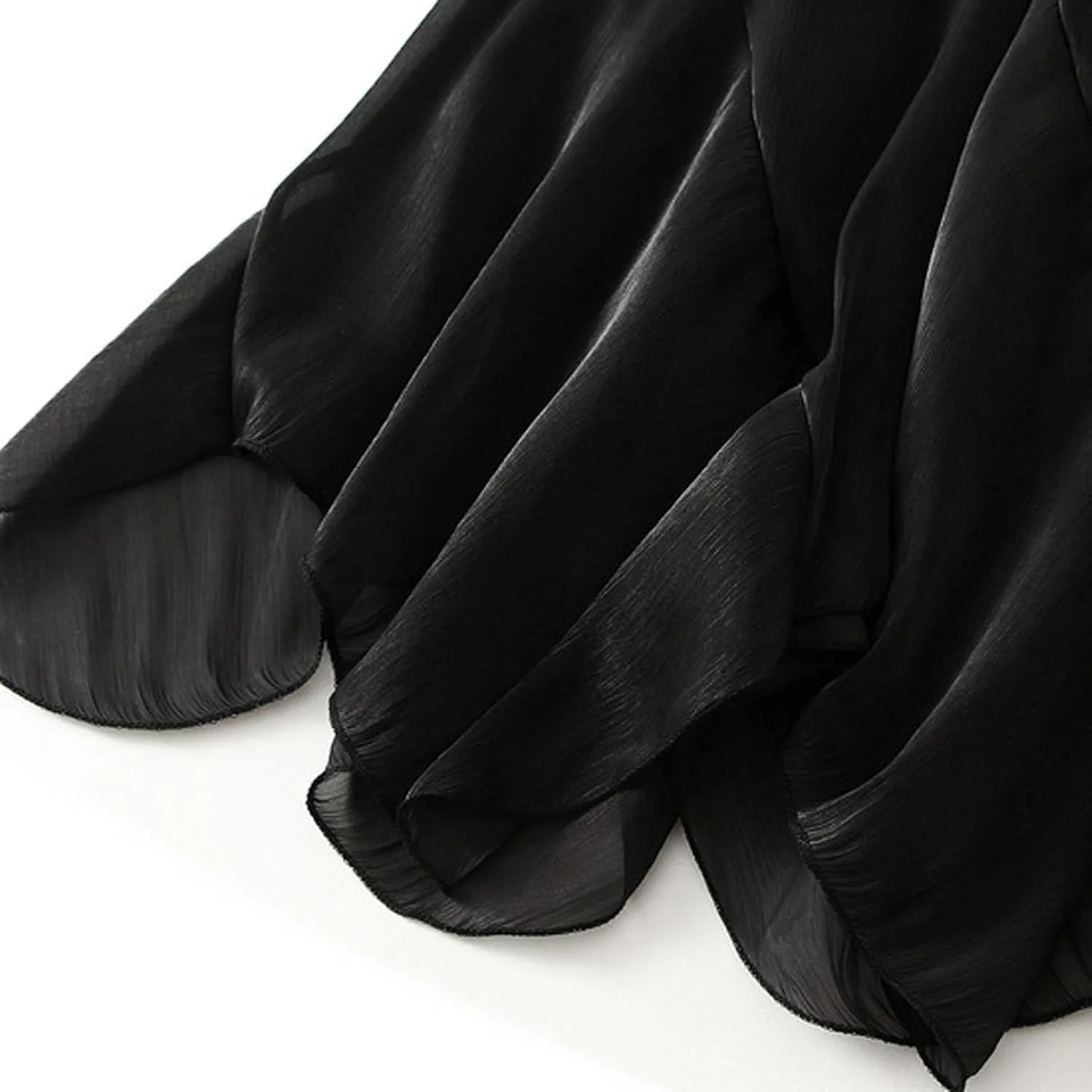 Beach Skirts for Women Asymmetrical Hem Elastic Waist Flowy Long Skirt 2025 Fashion Trendy Summer Pleated Skirt