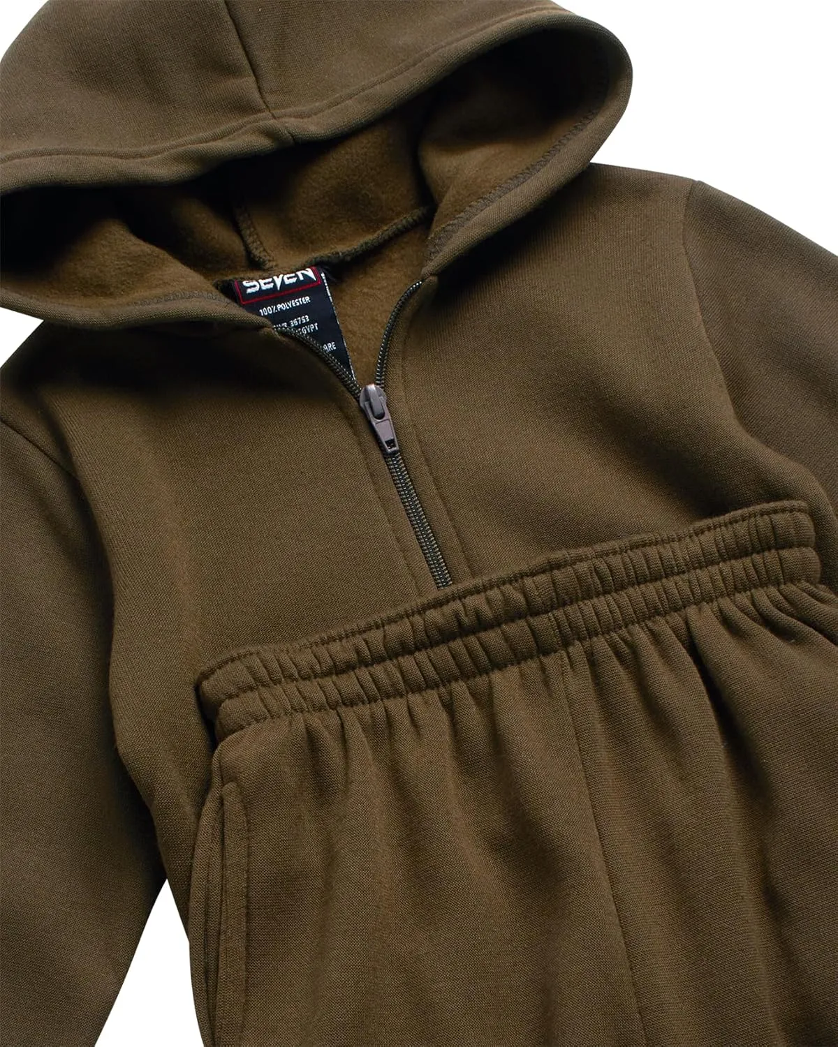 Boys' Active Sweatsuit - 2 Piece Fleece Zip Hoodie Sweatshirt and Sweatpants - Basic Solid Jogger Pants Set (2T-7)