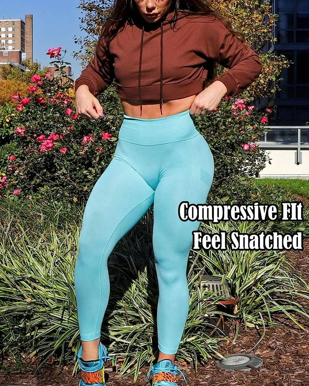 CFR Women's High Waist Workout Seamless Scrunch Booty Leggings Butt Lift Gym Fitness Girl Sport Active Yoga Pants