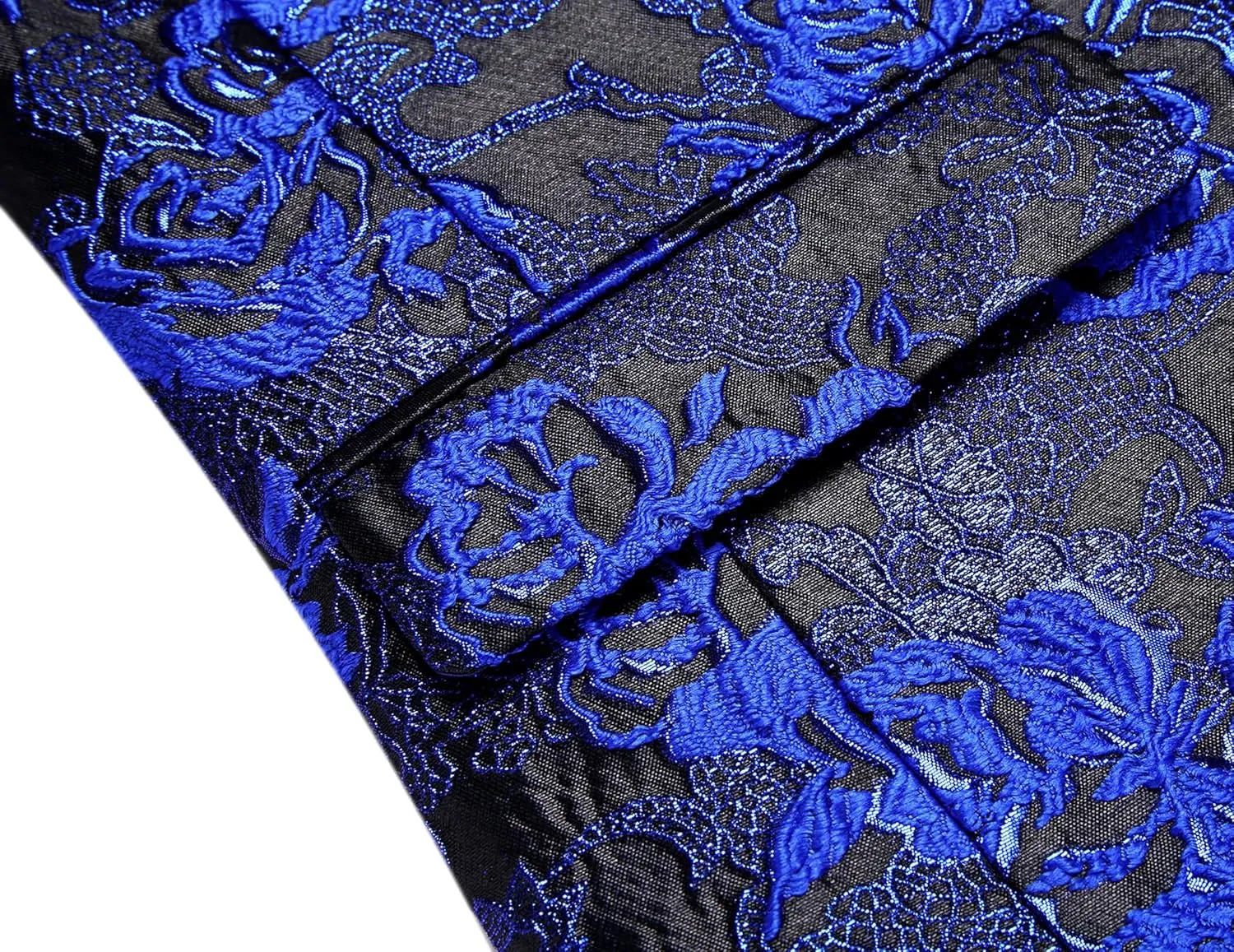 COOFANDY Men's Floral Tuxedo Jacket Rose Embroidered Suit Jacket Wedding Prom Dinner Party Blazer