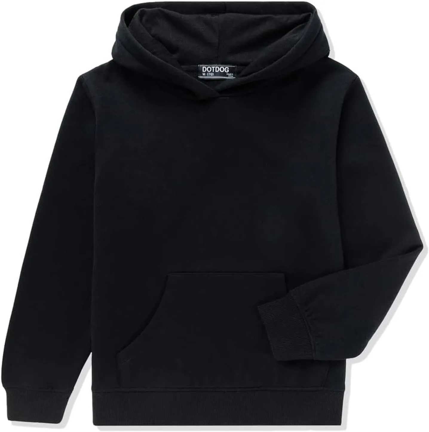 DOTDOG Unisex Kids Soft Brushed Fleece Pullover Hooded Sweatshirt Classic Casual Hoodie for Boys or Girls (3-12 Years)