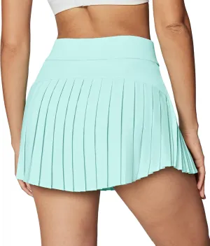 Ewedoos Pleated Tennis Skirts for Women Athletic Skirt with Shorts Underneath Skorts for Woman with Pockets for Golf