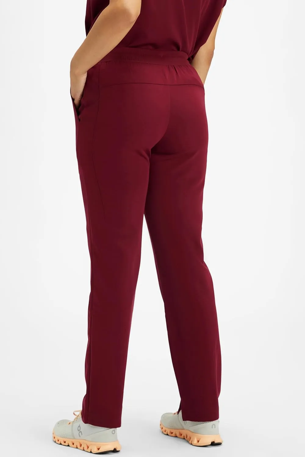 Fabletics Women's Performance Scrub Pant - MotionTech, 4-Way Stretch, Pocket-Packed, Wrinkle-Resist, Semi-Slim Fit