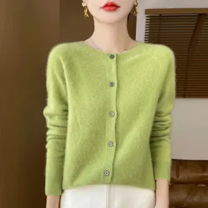 Fall/Winter New Fashion Women's 100% Merino Wool Sweater O-neck Long Sleeve Top