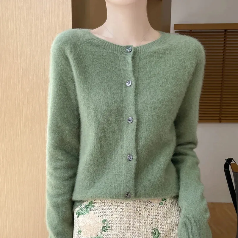 Fall/Winter New Fashion Women's 100% Merino Wool Sweater O-neck Long Sleeve Top
