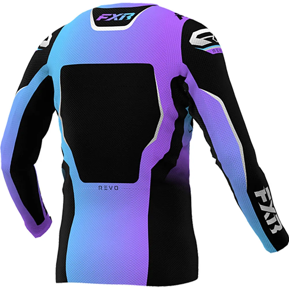 FXR Youth Revo MX Offroad Jersey Aurora Blue