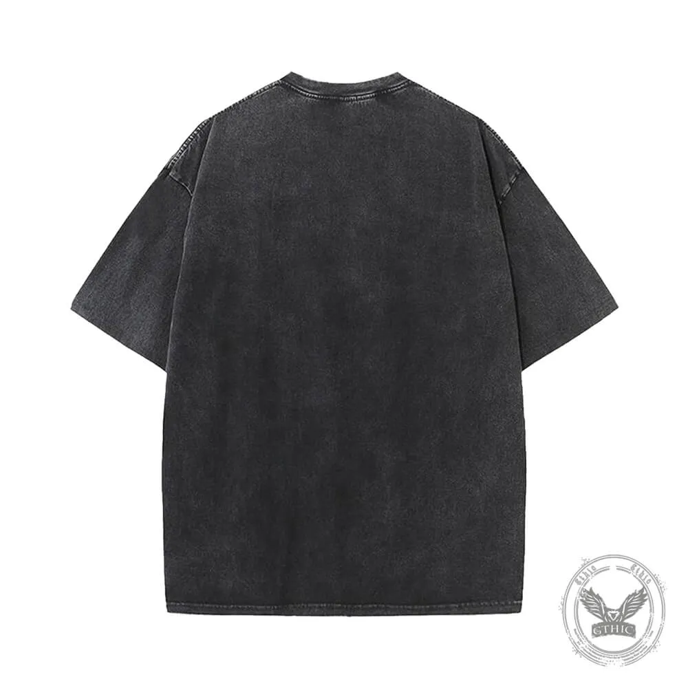 Game Day Touchdown Season Vintage Washed T-shirt