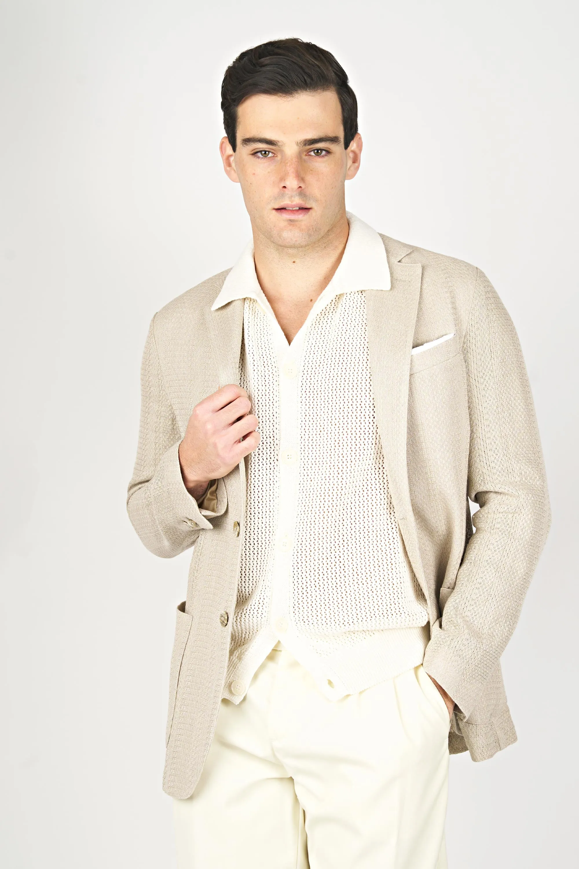 Giro-Inglese Weave Linen & Cotton Jacket