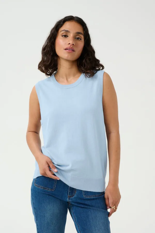 Kaffe Lizza Slipover || Soft Chambray