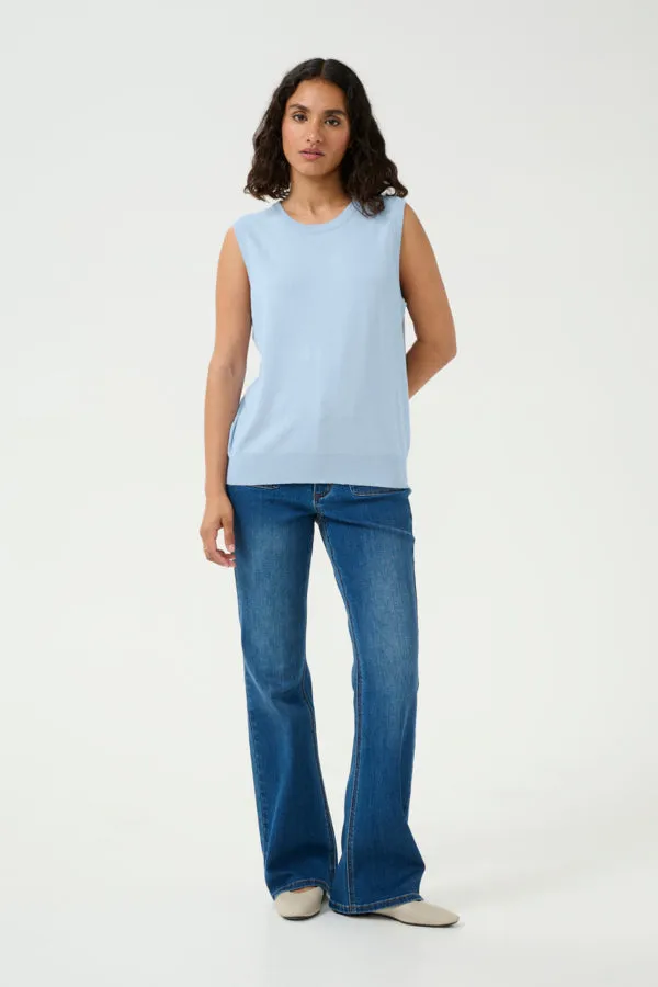 Kaffe Lizza Slipover || Soft Chambray