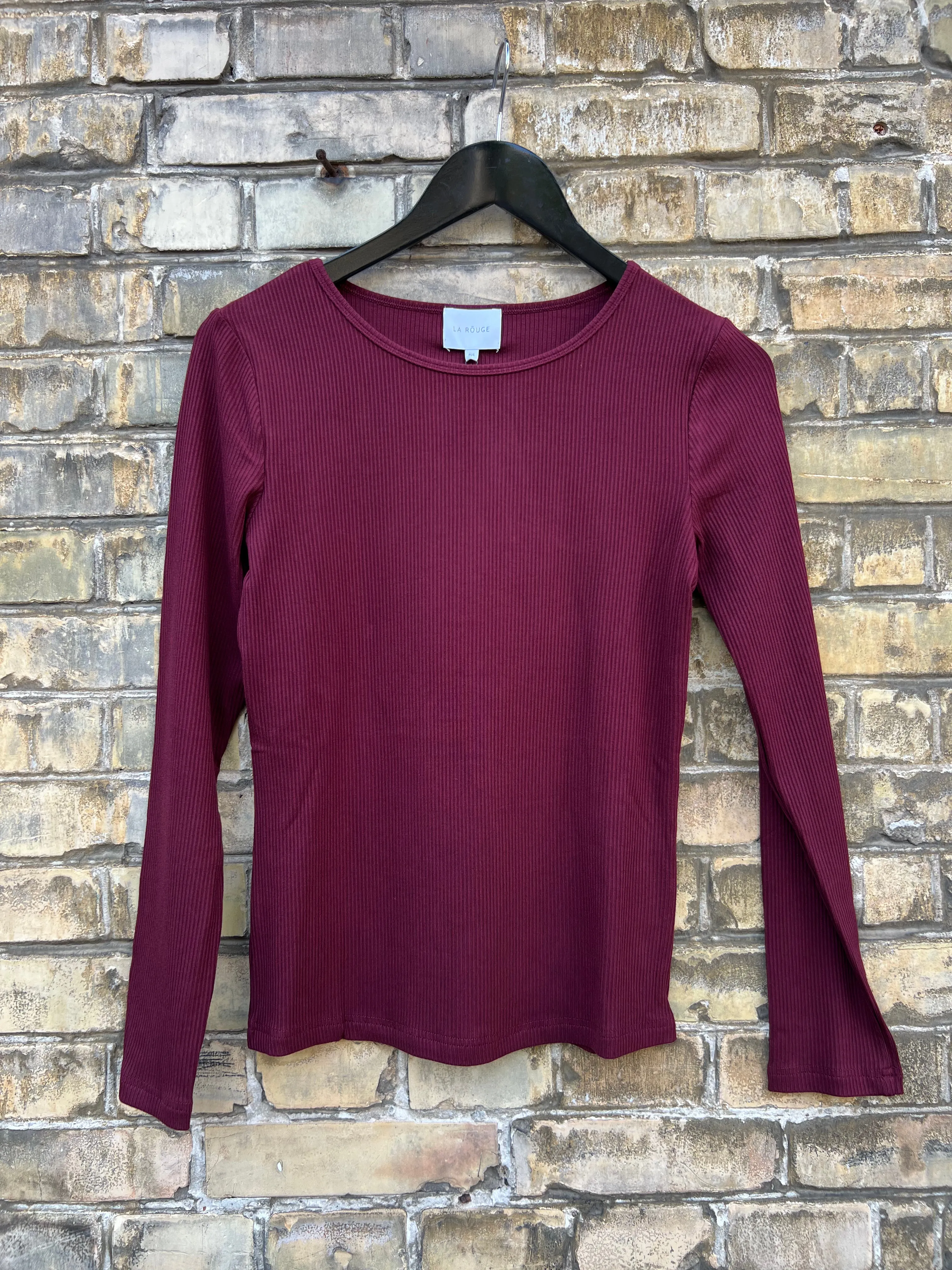 La Rouge Lisa L/S T-Shirt LR1047 Aubergine