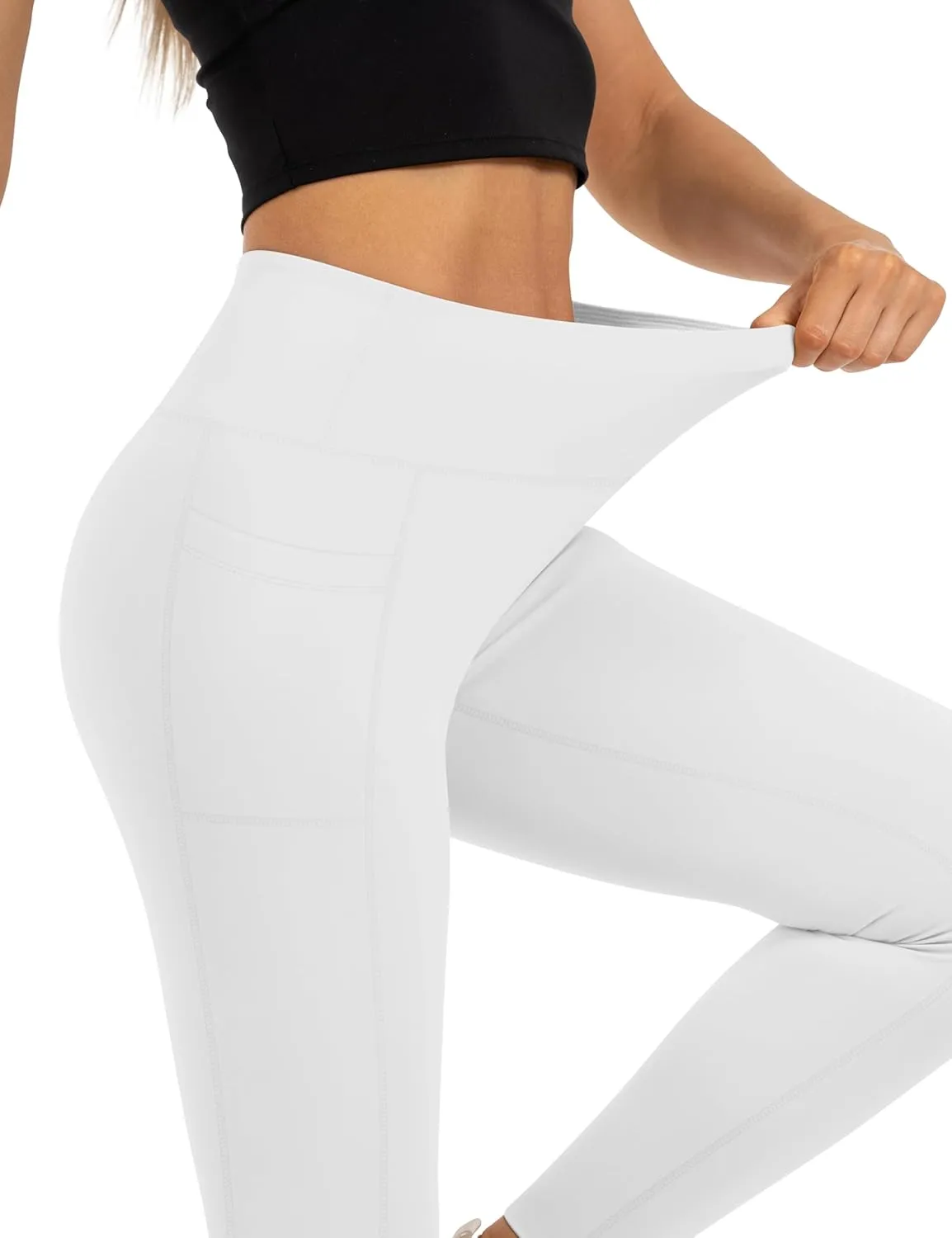 Leggings for Women Soft High Waisted Tummy Control No See Through Workout Yoga Pants for Athletic Plus Size