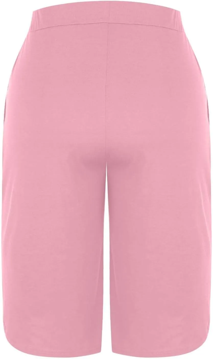 LEMONONSTORE Capris for Women Casual Summer Straight Leg Crop Pants Loose Drawstring Yoga Jogger Capri Pant with Pockets