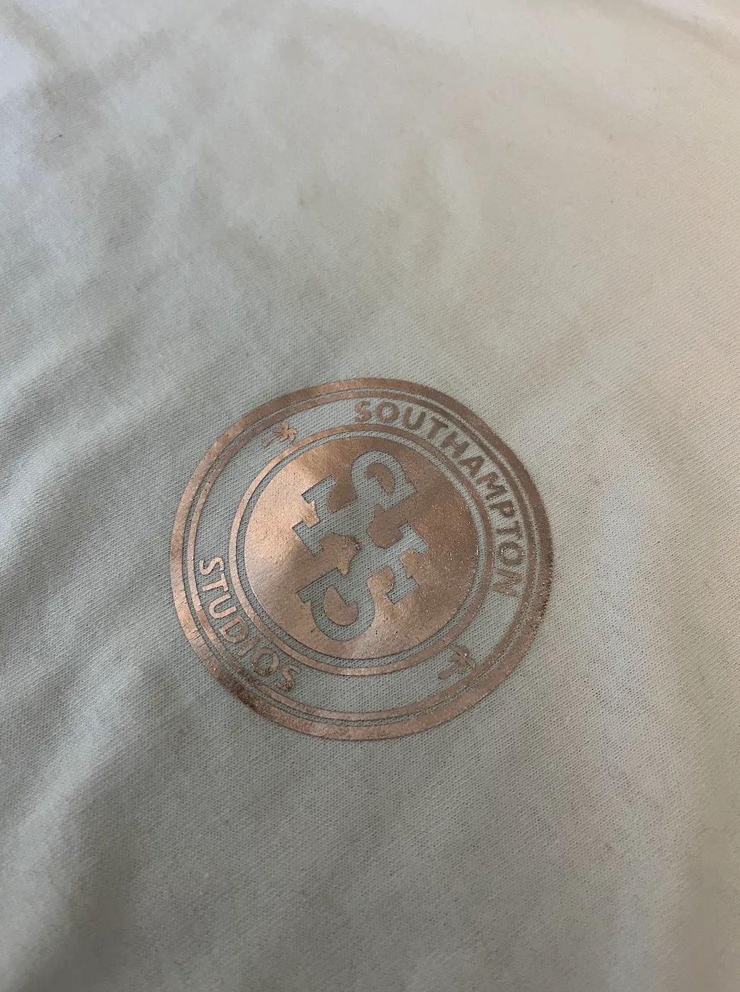 Logo Tee - White / Rose Gold