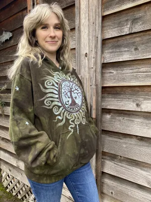 Made for Kris G MEMBERSHIP EXCLUSIVE Olive Tree of Life Pullover Hoodie size Medium