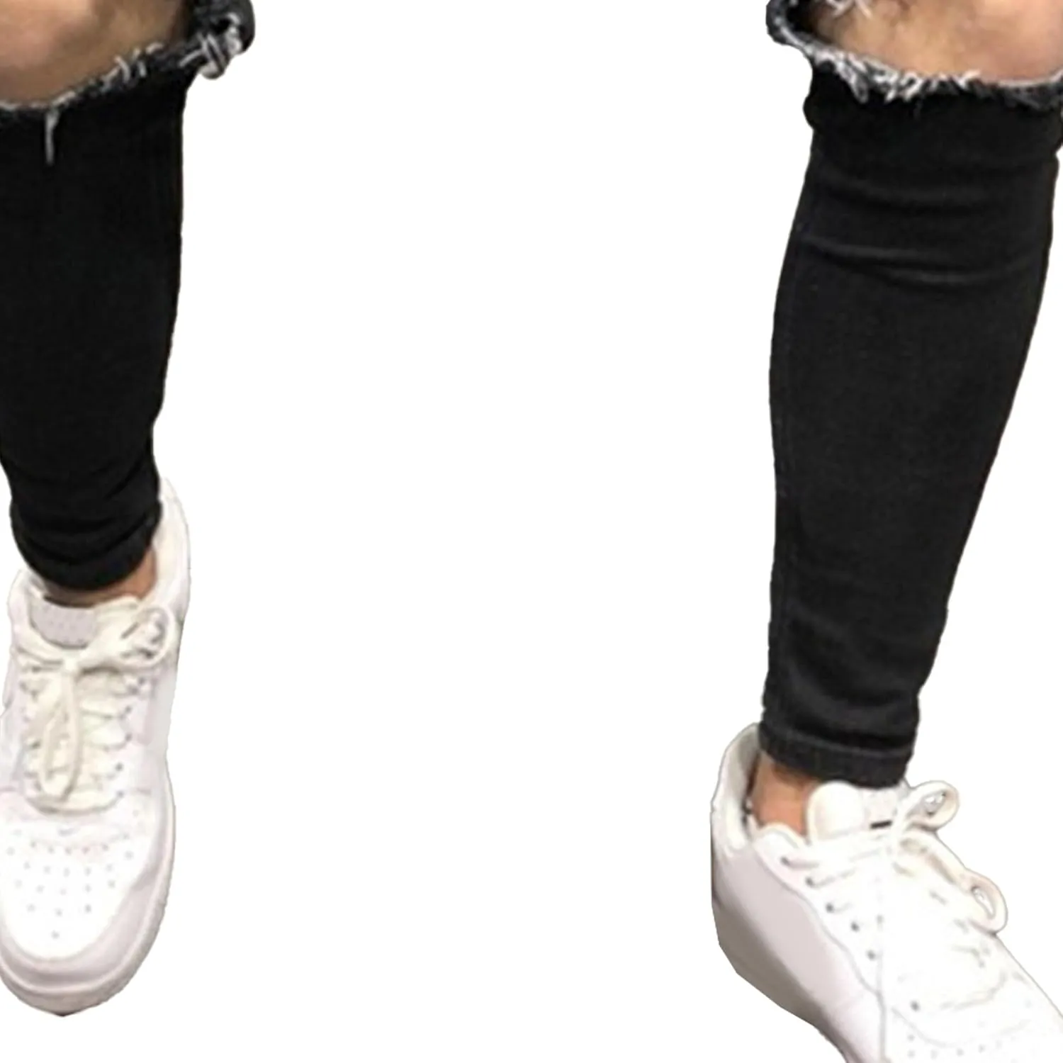Maiyifu-GJ Men's Ripped Skinny Jeans Stretch Slim Fit Jeans Distressed Destroyed Straight Leg Denim Pants for Men