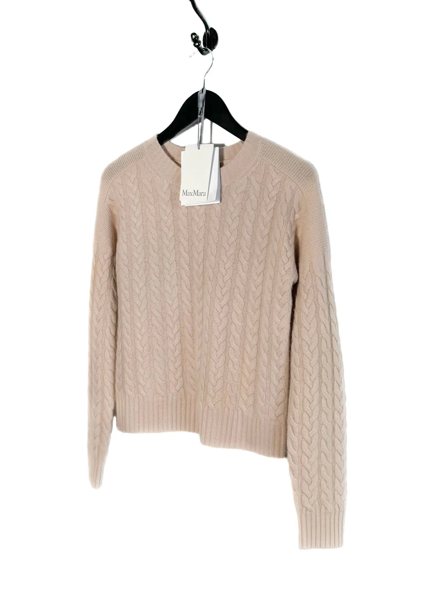 Max Mara Breda Wool Cashmere Blend Cable Knit Sweater