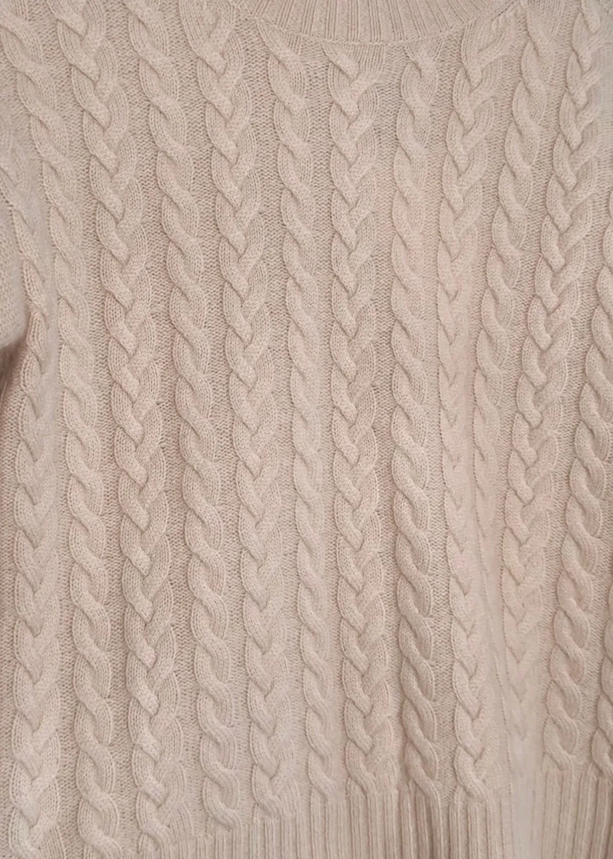 Max Mara Breda Wool Cashmere Blend Cable Knit Sweater