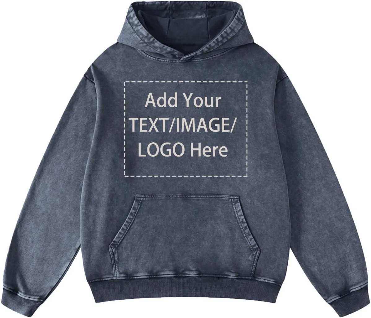 MGL&QQJ Custom Mens Hoodie Vintage Casual Streetwear Overasized Hoodies Unisex Pullover Acid Wash Hooded Sweatshirt D0211