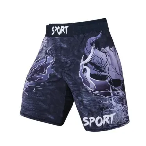 MMA 3D Skull Printed Breathable Shorts