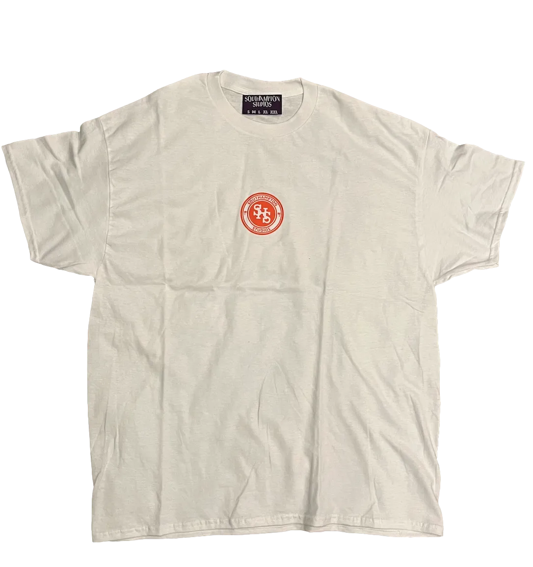Monogram Logo Tee - White / Orange