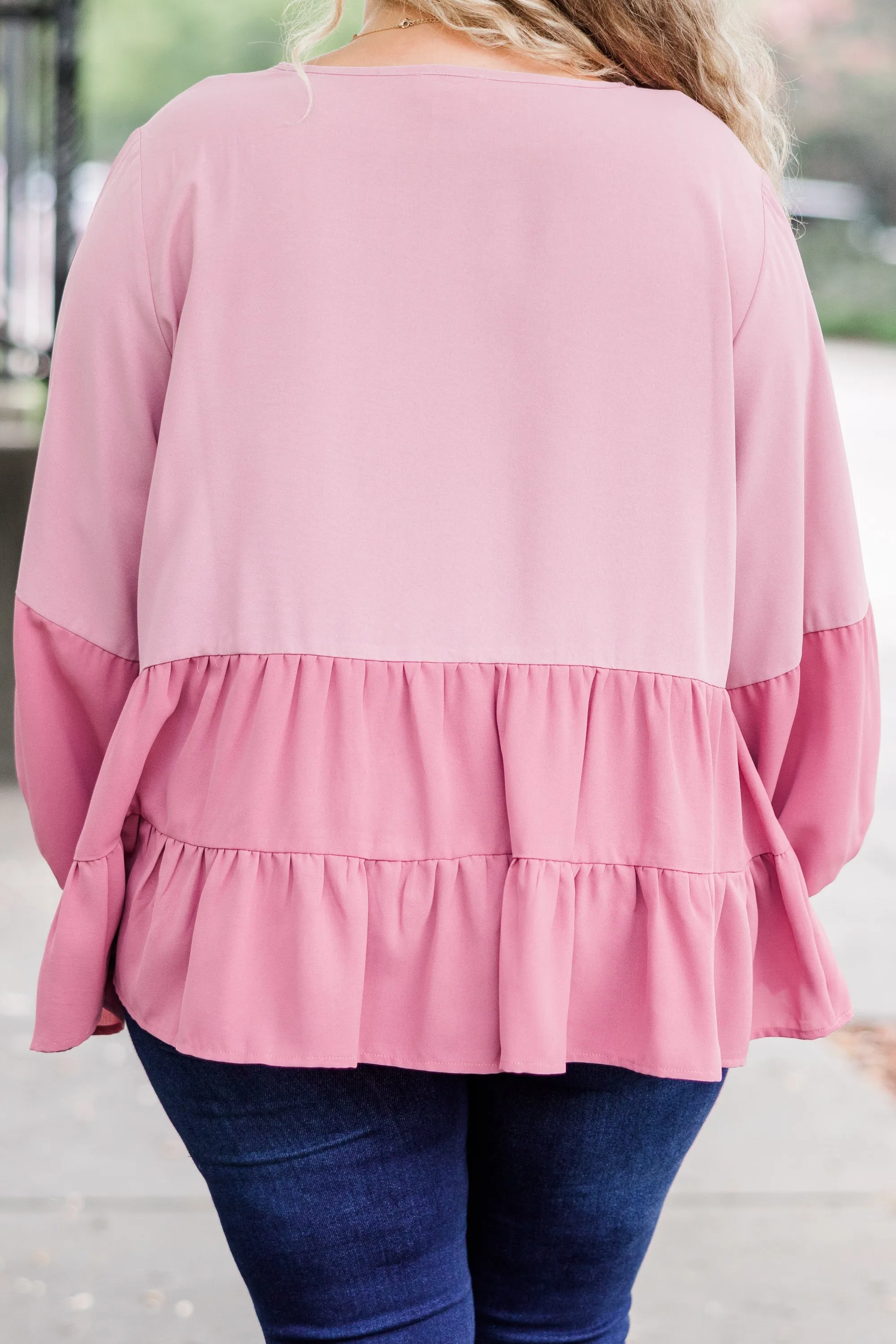 One Call Away Top, Mauve