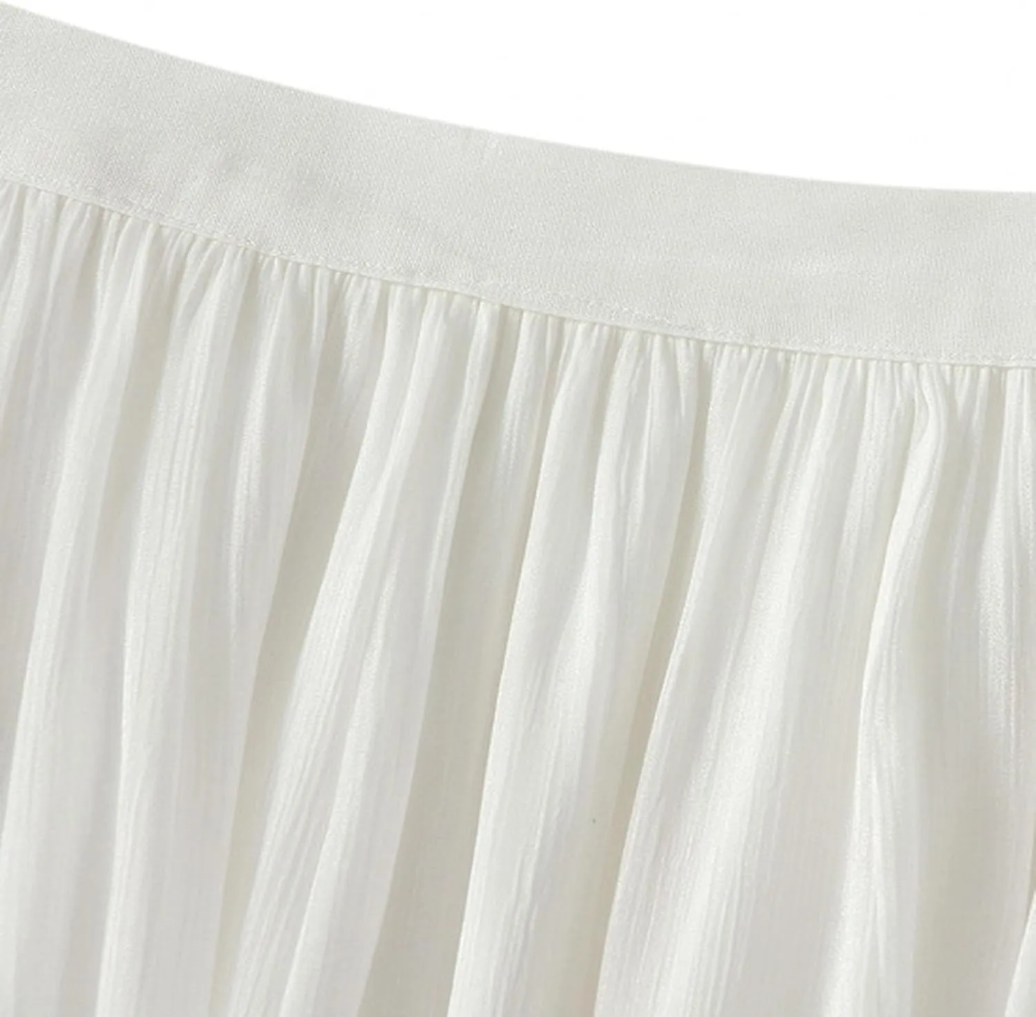 Oplxuo Women's High Waisted Skirts A-Line Swing Asymmetrical Hem Mini Skater Skirt Casual Loose Mid Long Skirt