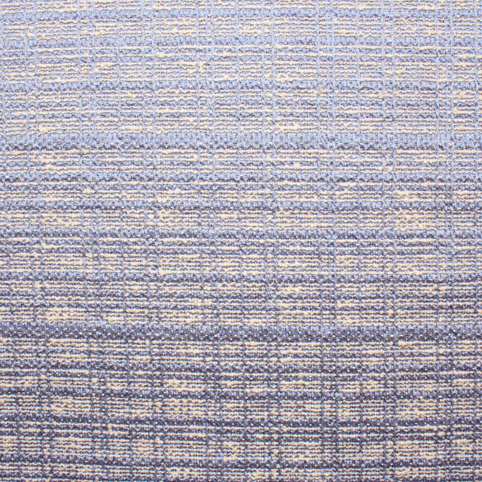 Periwinkle Blue & Ivory Metallic Bouclé Fabric