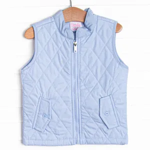 Quilted Vest, Blue