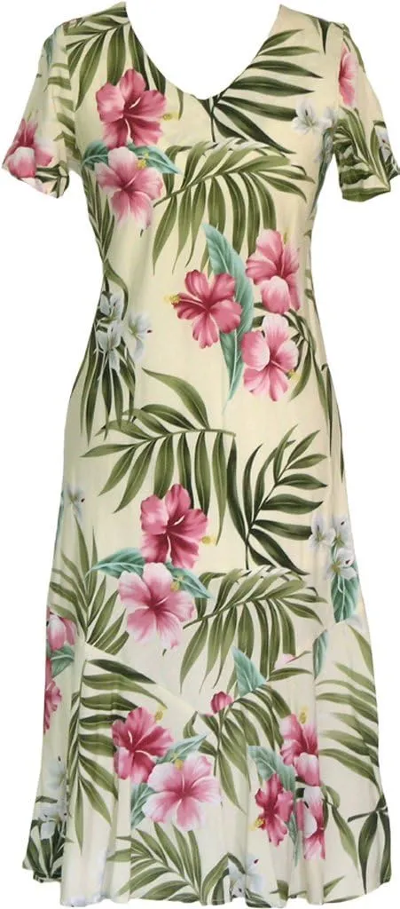 RJC Women's Breathtaking Island Gateway Tea Length Dress