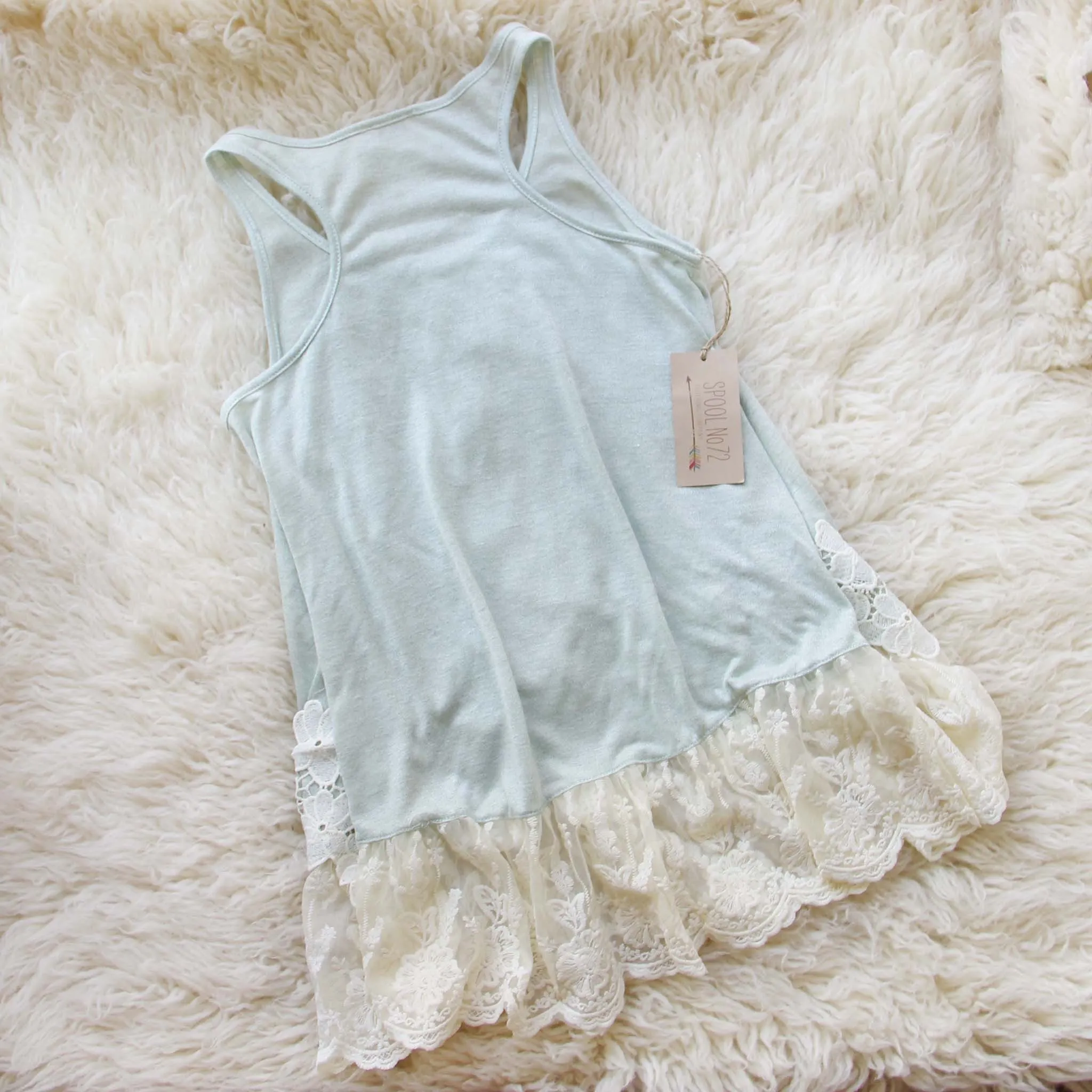 Sage Lace Layering Tank
