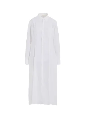 SOFT LAWN FLARED SLIT DRESS