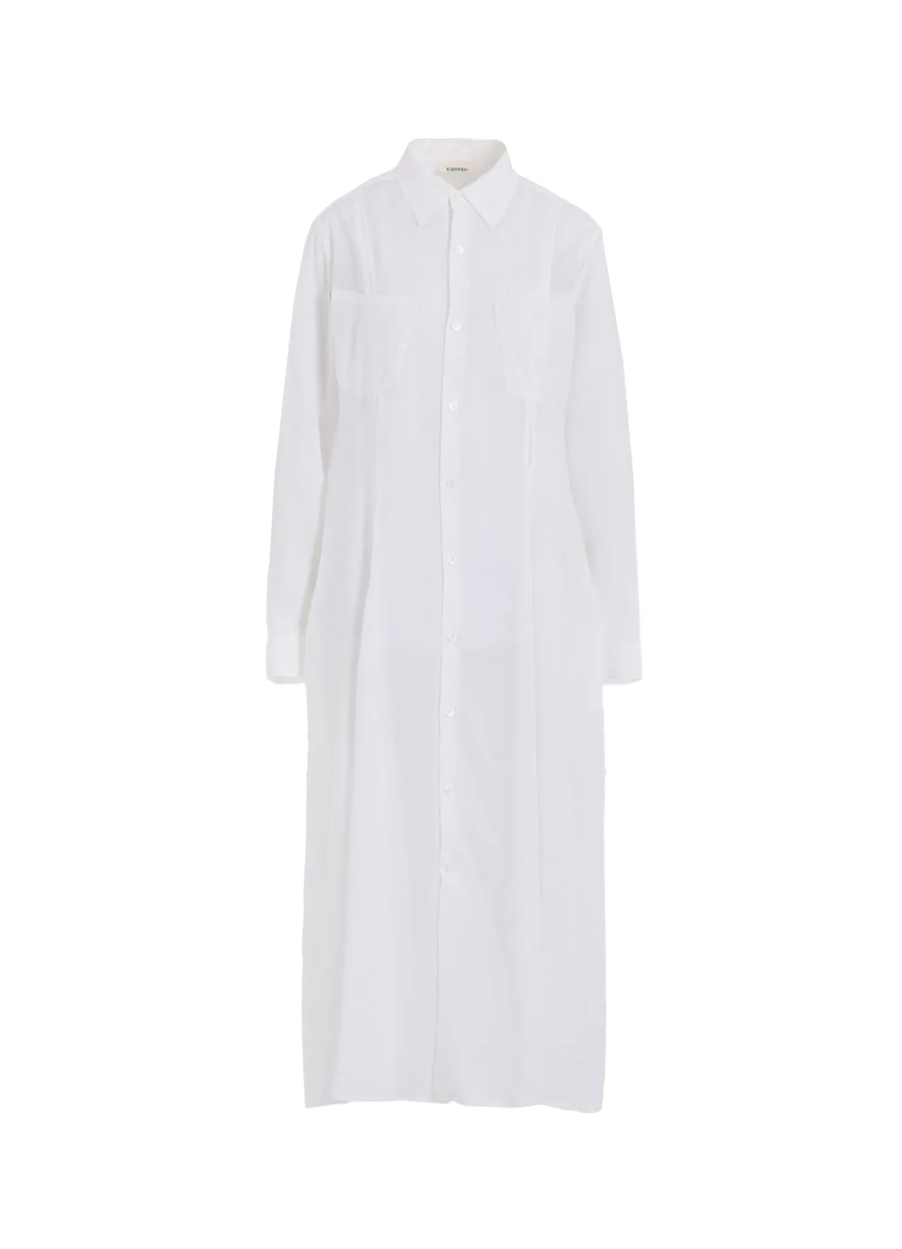 SOFT LAWN FLARED SLIT DRESS