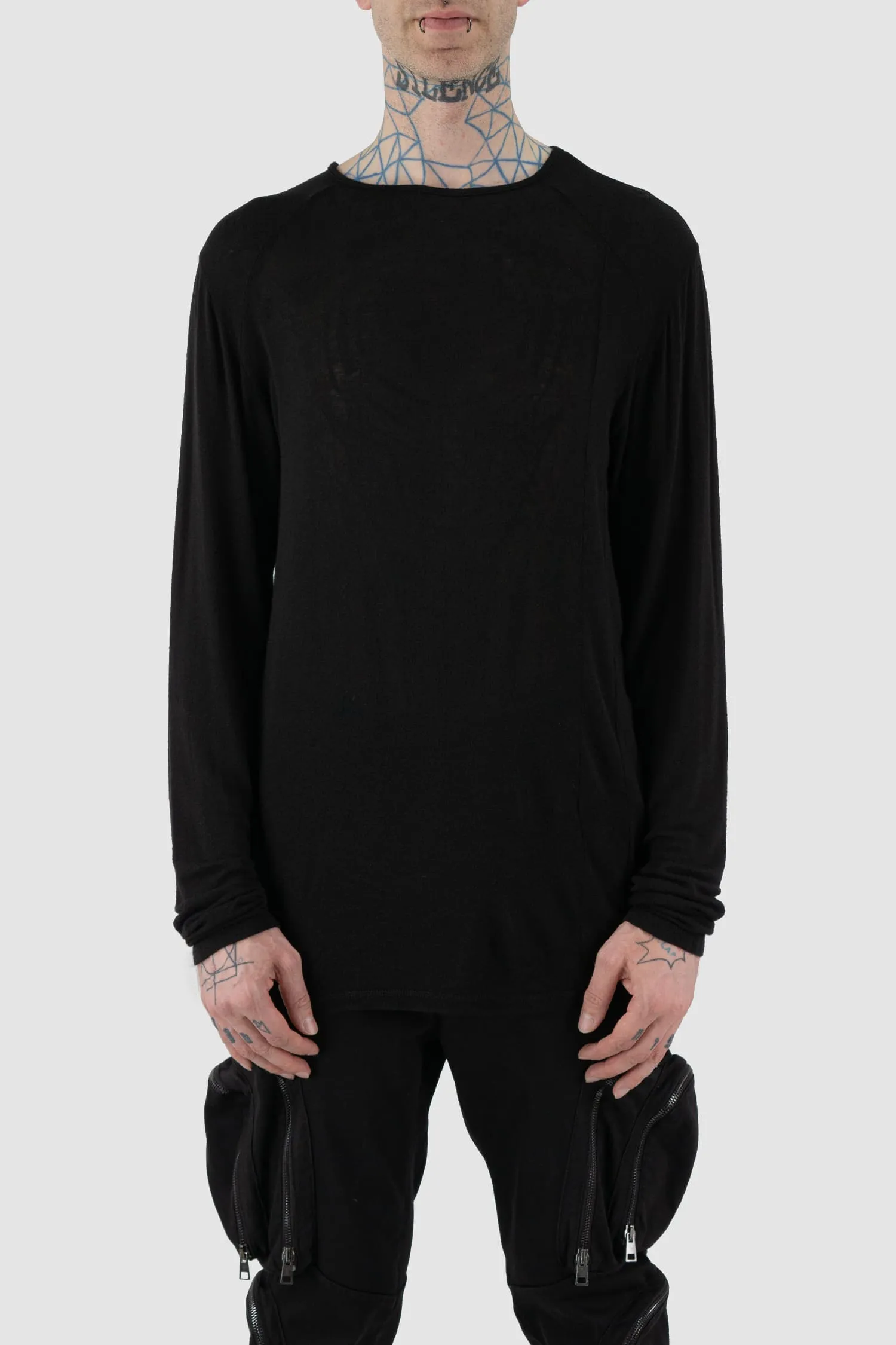 Thin Wool and Viscose Blend Sweater