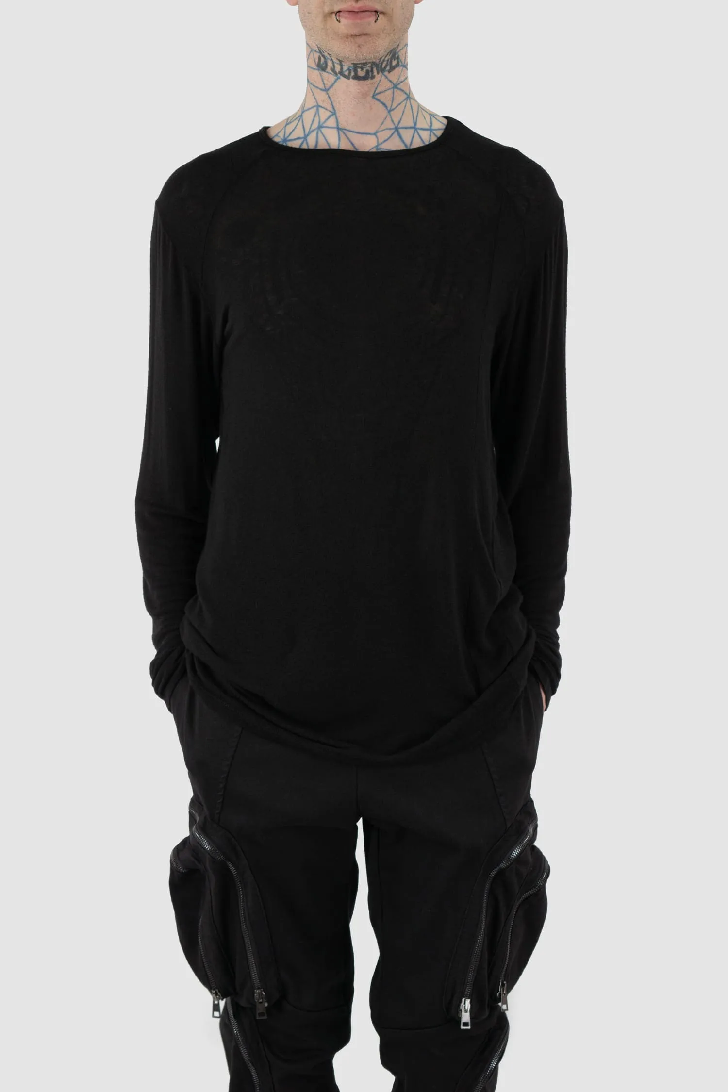 Thin Wool and Viscose Blend Sweater
