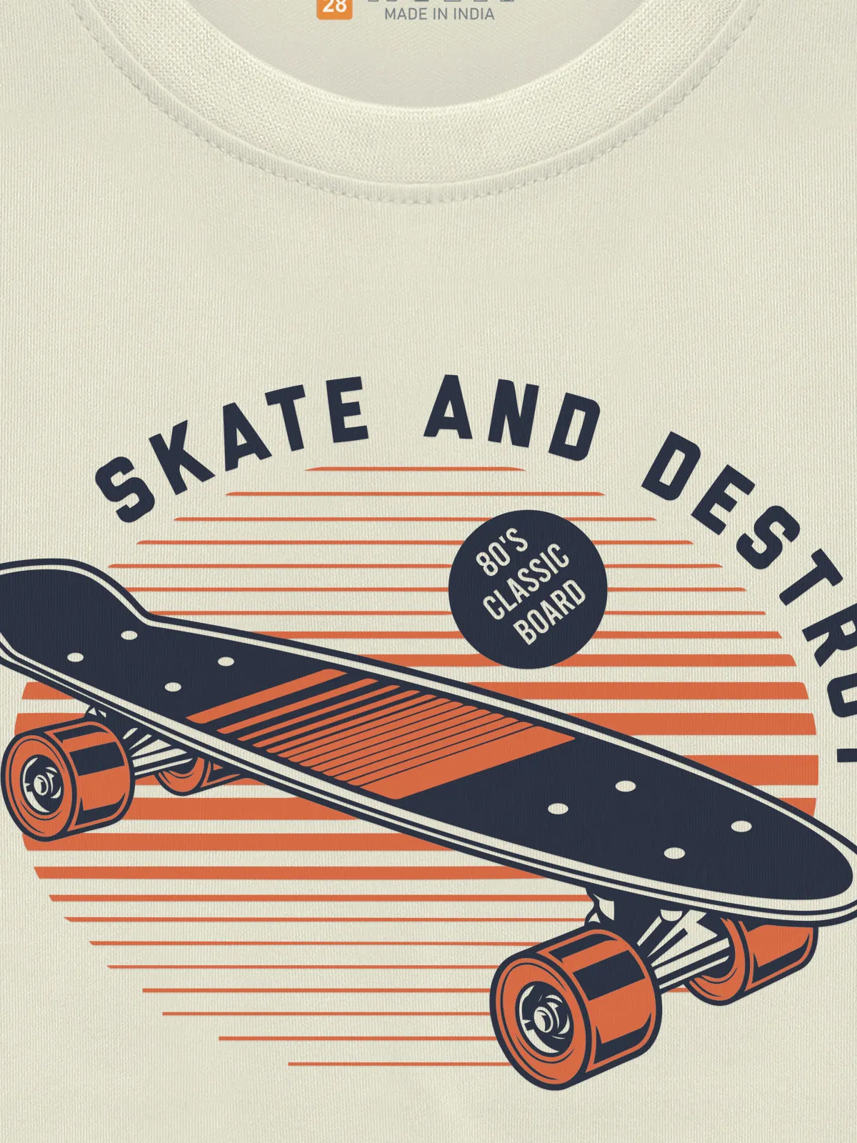 Trendy Graphic Printed Typographic Cotton Blend Crew Neck / Round Neck Half Sleeve T-shirt for Boys - Pack 1