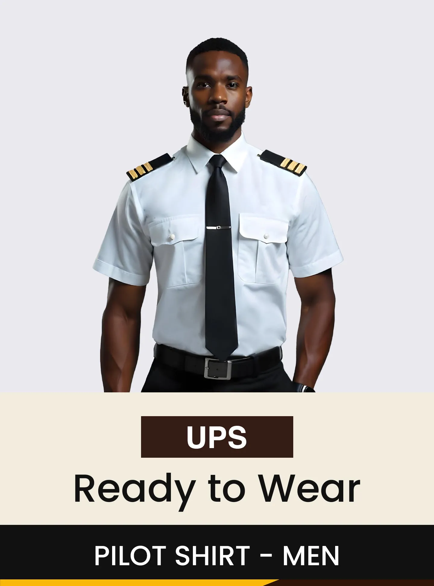 UPS Short Sleeve Standard Pilot Shirt Men