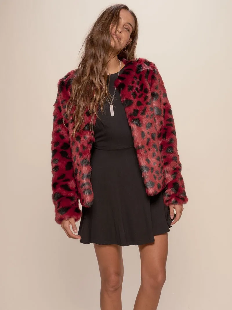 Wild Cat Faux Fur Bomber Jacket  | Women's