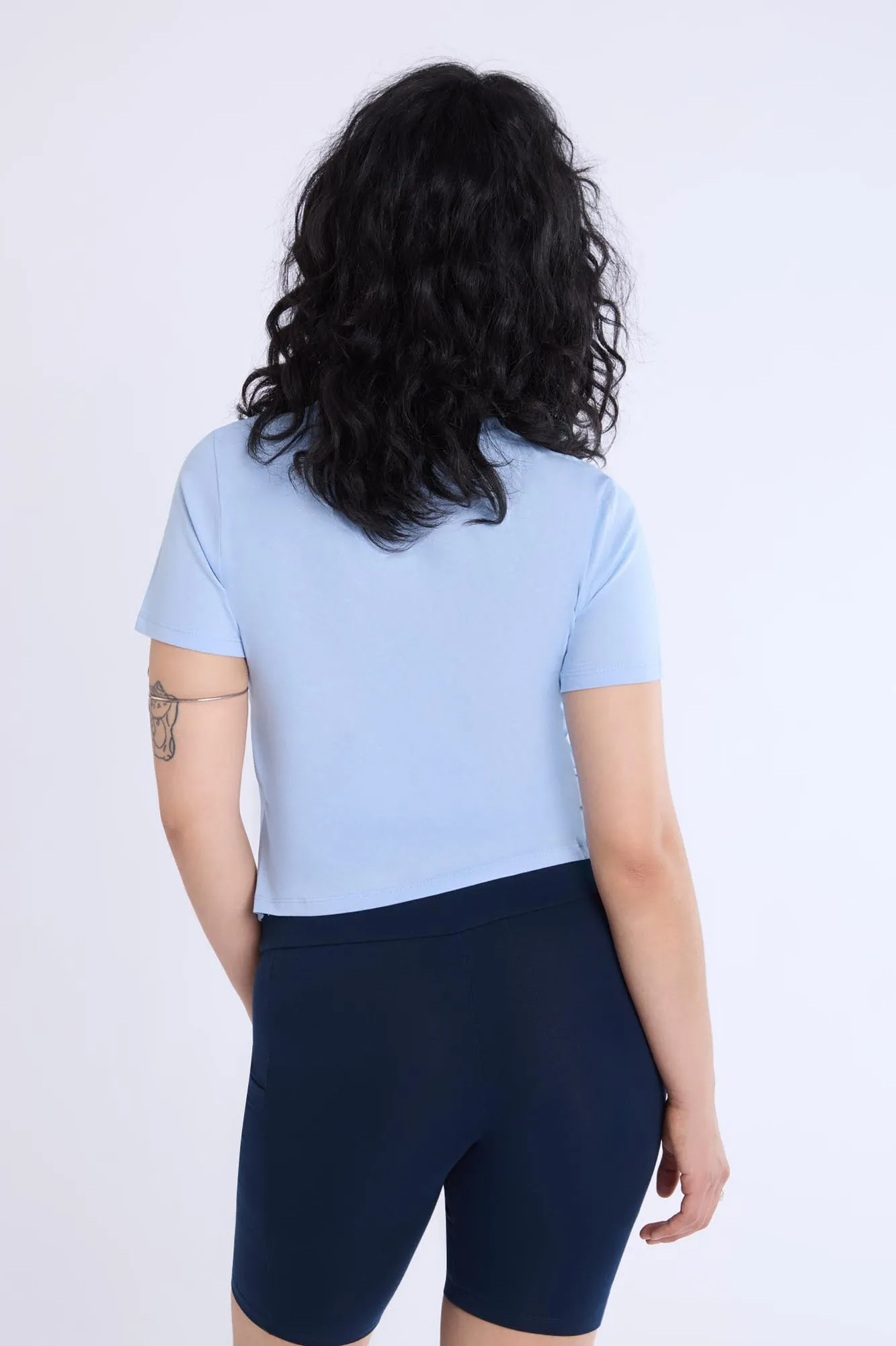 Womens Cinnamoroll Puff Baby Tee