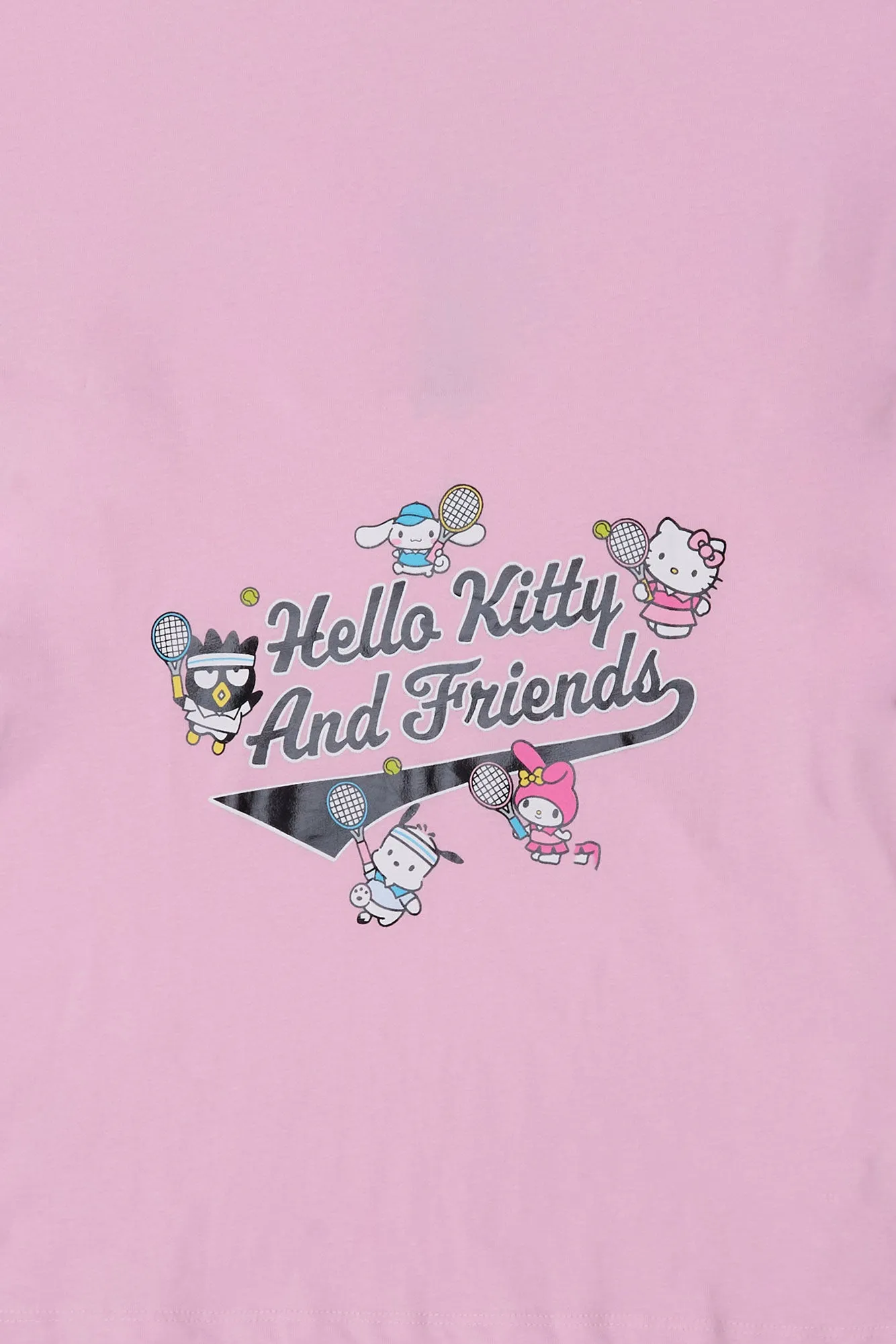 Womens Hello Kitty & Friends Foil Baby Tee