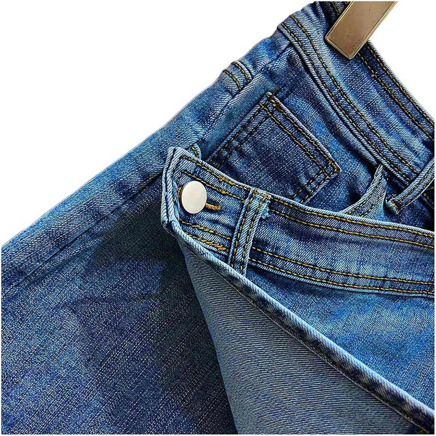Women's High Waisted Jean Skirts Irregular Hem Slim Fit Denim Mini Skirt Y2K Mini Cargo Skirt Vintage Streetwear