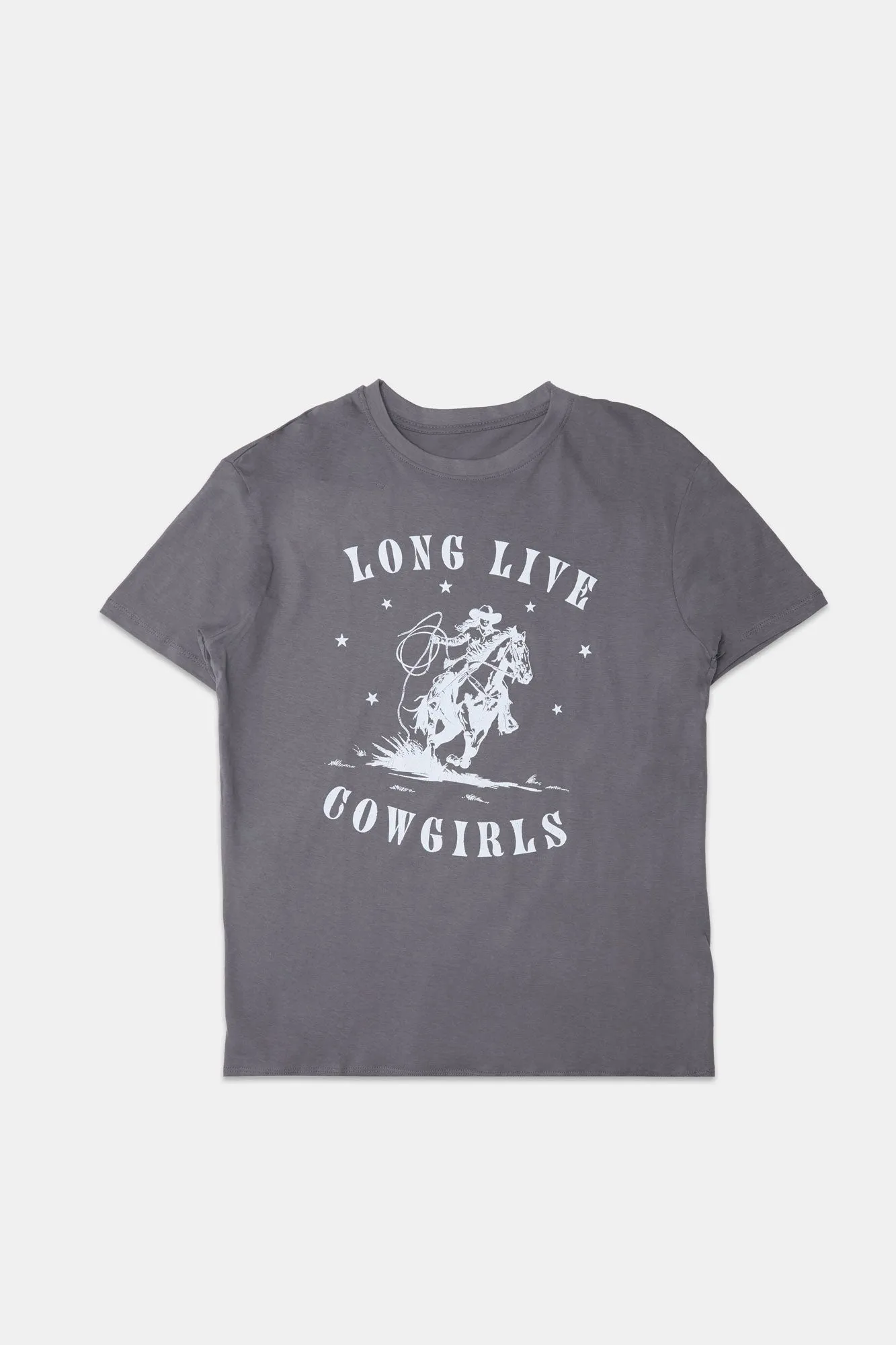 Womens Long Live Cowgirls Boyfriend Tee