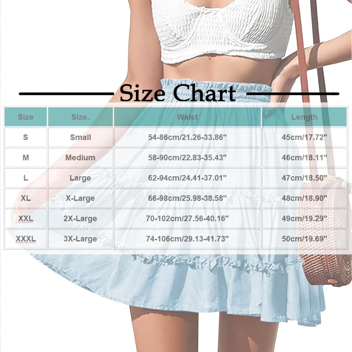 Women's Pleated Short Skirts Elastic High Waist Drawstring Fashion Print Beach Skirt Summer Boho Tiered Maxi Skirts