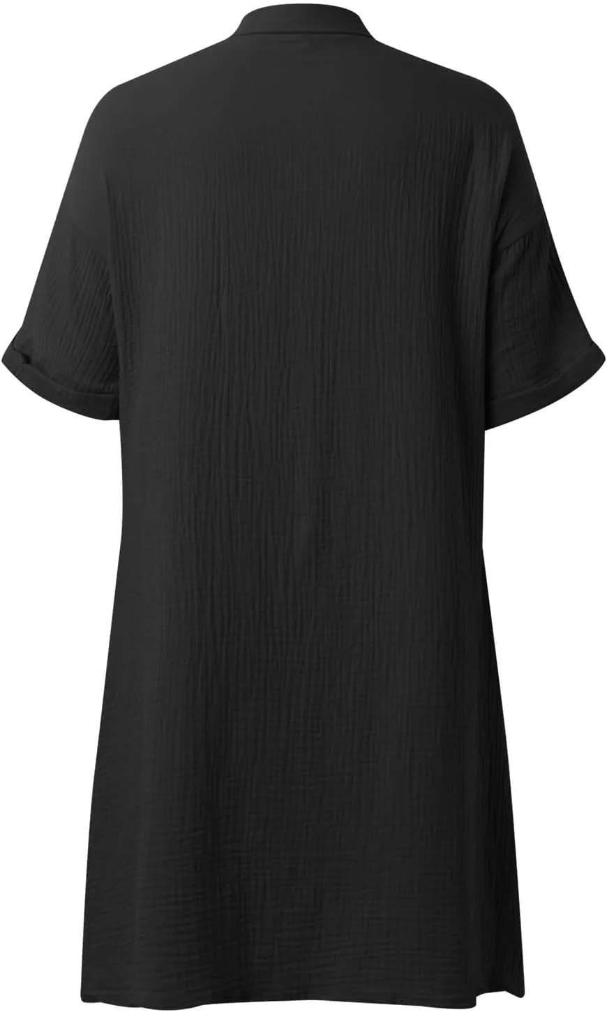 Women's Plus Size Summer Casual Crew Neck Long Sleeve Smocked Maxi Dress Floral Holiday Dresses for Women 2025