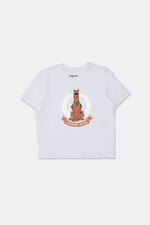 Womens Scooby-Doo Foil Baby Tee