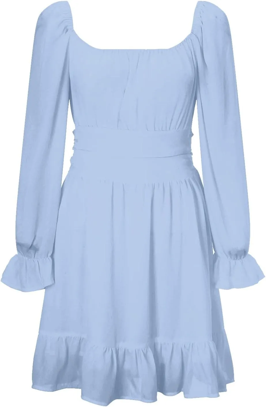 Women's Summer Dress Midi Floral Flutter Short Sleeve Casual Dresses Tiered Flowy Boho Beach Dress Tunic Holiday Dresses
